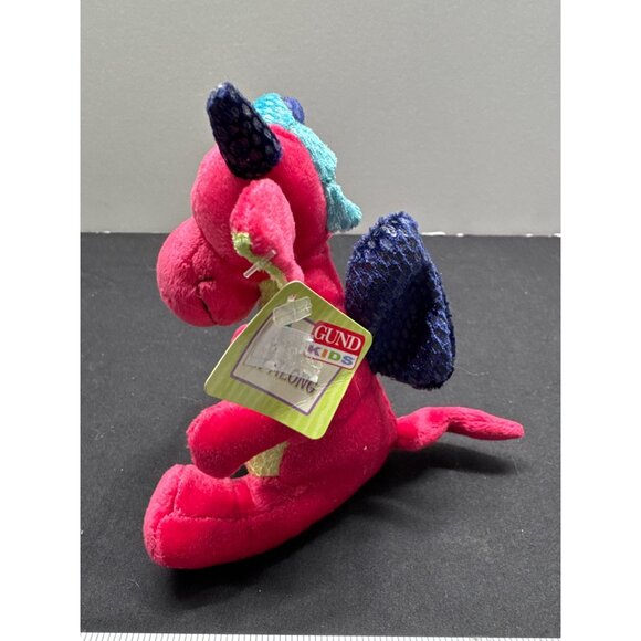 Gund Kids Scales N Tails Zip Along Plush Dragon Toy - Picture 2 of 7